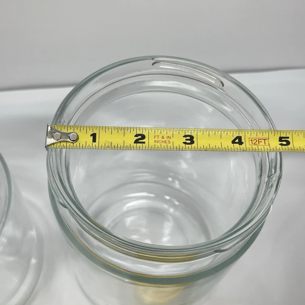 Heller Designs Massimo Vignelli Vintage Yellow Lid Jars Canisters MCM Set Of 3